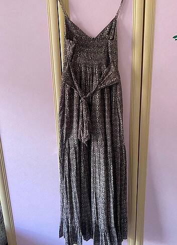 Uzun askılı elbise - Görsel 6