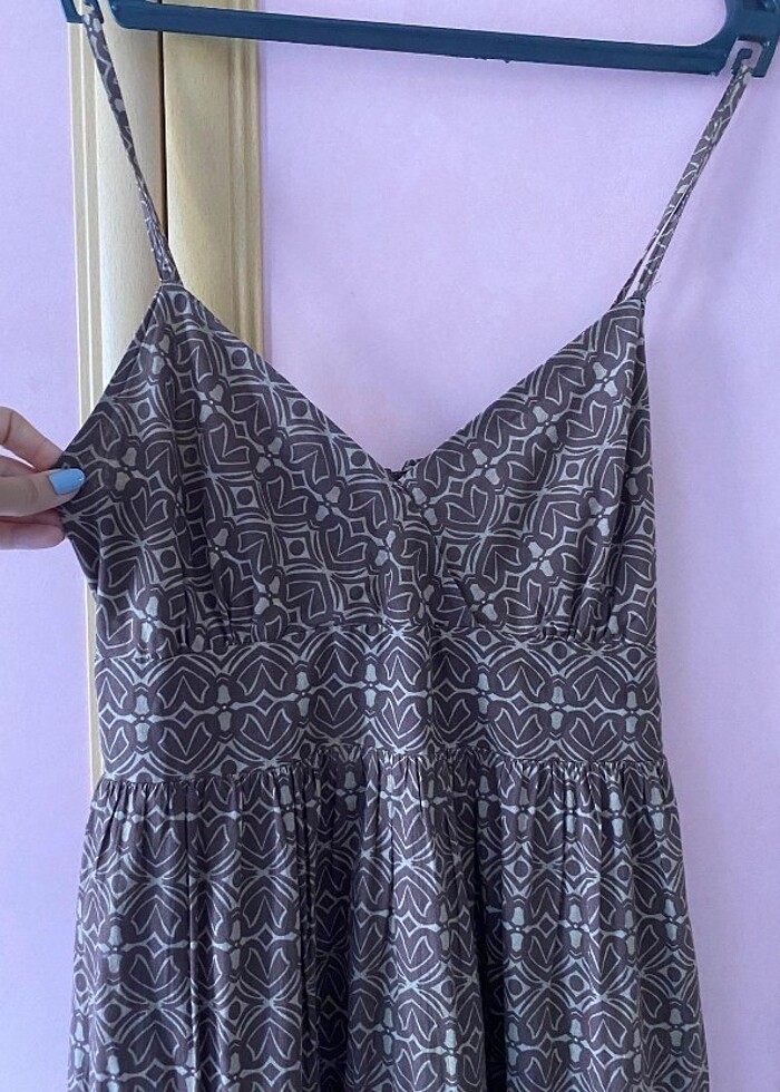 Uzun askılı elbise - Görsel 5