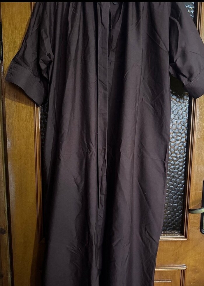 Kahverengi Uzun Salaş Kadın Elbise - Görsel 2