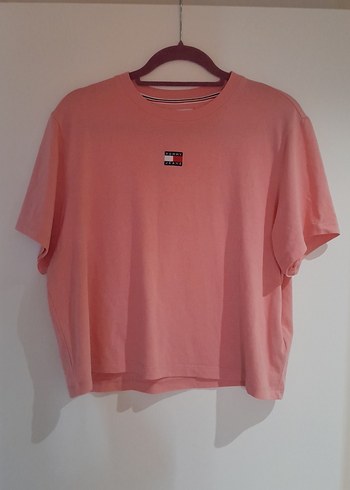Tommy Hilfiger Pembe Kısa Kollu Kadın Tişört