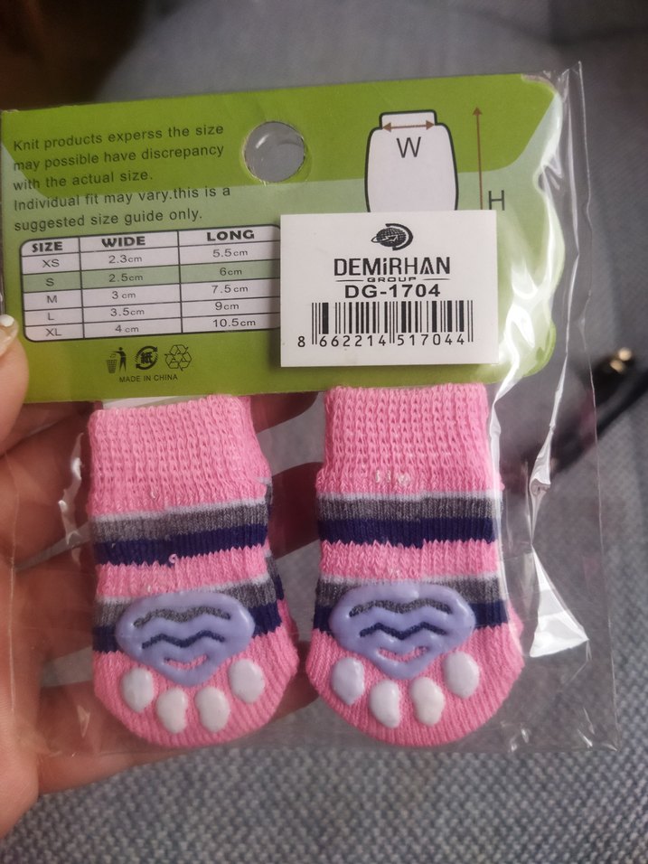 kedi Pembe Kaydırmaz Çorap - Görsel 2