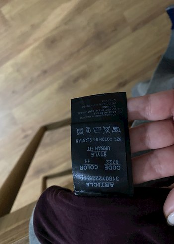 Gri Yüksek Yaka Fermuarlı Erkek Sweatshirt - Görsel 9