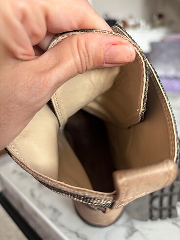 37 Beden haki Renk Yeşil bej Shoetek bağcıklı bot