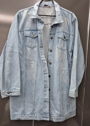 Alessandrini Acik Mavi Rahat Denim Ceket