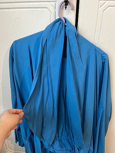 46 Beden mavi Renk Yazlık salaş oversize ceket pantolon takım