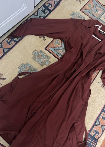 Kiremit Uzun Kollu Bohem Kadın dış giyim - Görsel 2