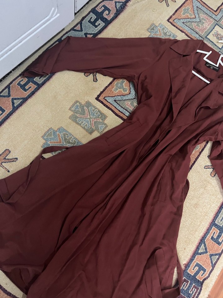 Kiremit Uzun Kollu Bohem Kadın dış giyim - Görsel 2