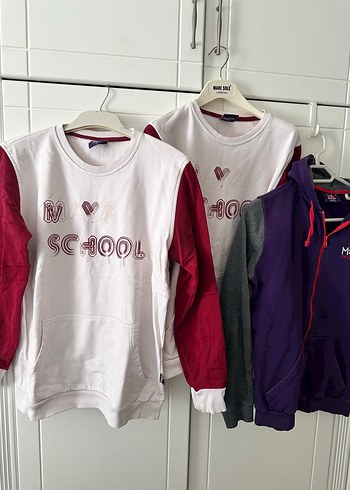 Diğer Mor Renkli Fermuarlı Kadın Sweatshirt
