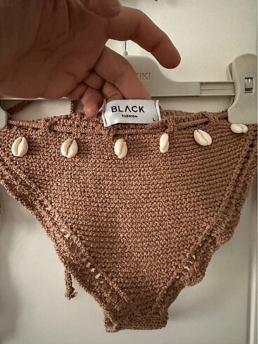 l Beden Black örgü bikini