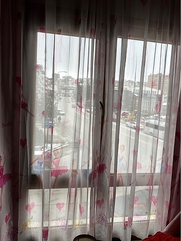 Beden Taç ın Barbie deseni 2 parça tül 2 parça fon