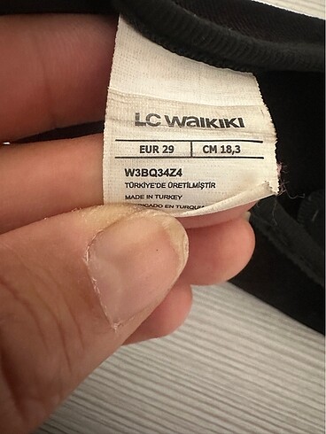 29 Beden siyah Renk Lcw kadife babet