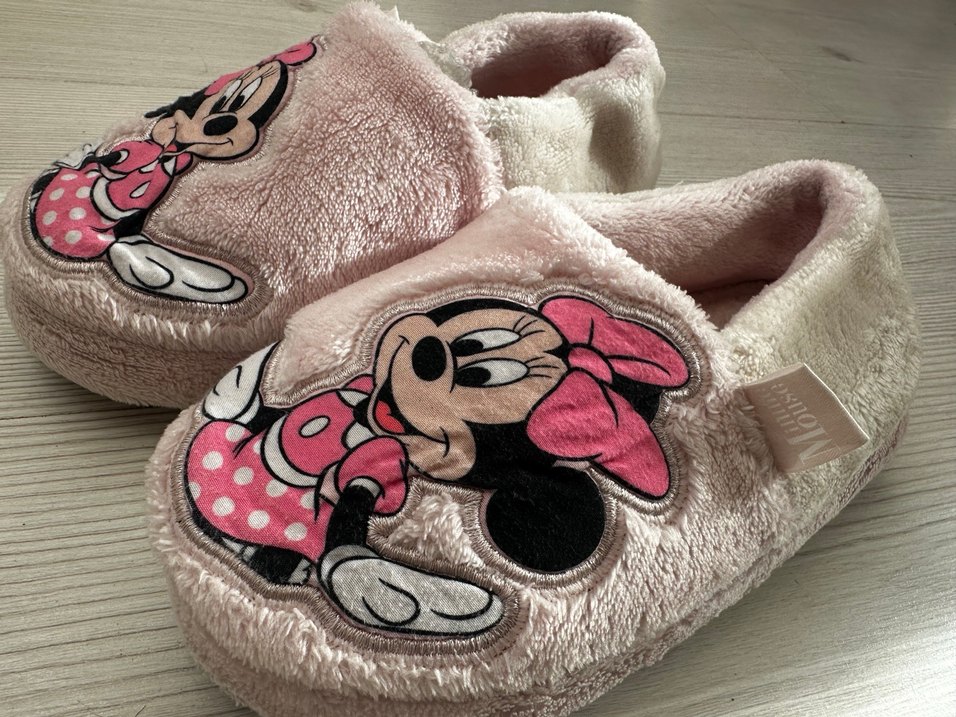 Kız Çocuk Pembe Peluş Ev Terliği - Görsel 2