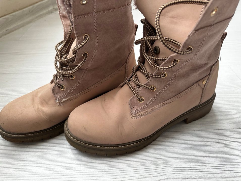 highland creek Kürklü Kadın kauçuk taban Bot - Görsel 3