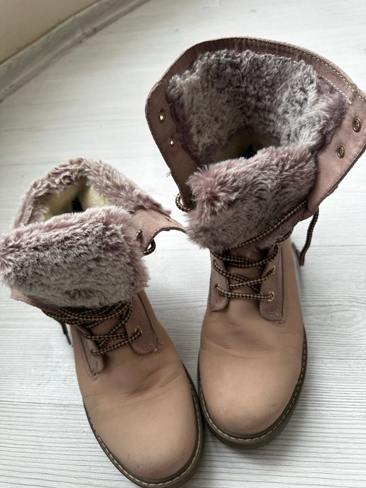 highland creek Kürklü Kadın kauçuk taban Bot - Görsel 4