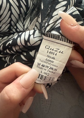 Kadın Siyah Zebra Desenli Fermuarlı Ceket - Görsel 5