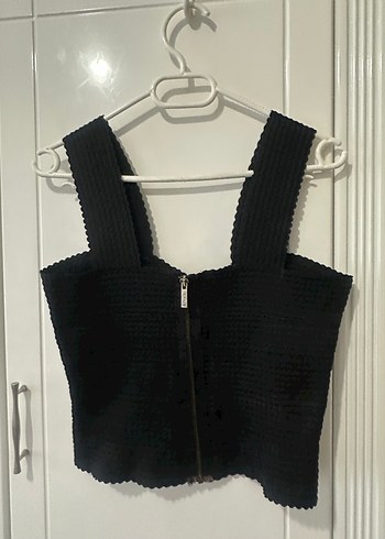 Siyah lastik Strappy Mini Büstiyer - Görsel 3