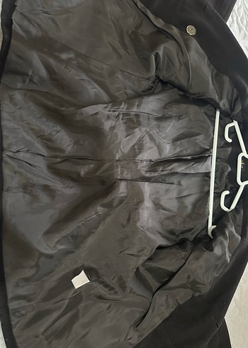 Siyah bele oturan kaşe kaban - Görsel 7