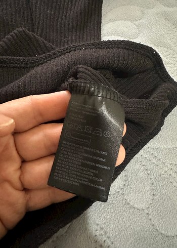 Siyah Boğazlı ince trikomsu bluz - Görsel 6