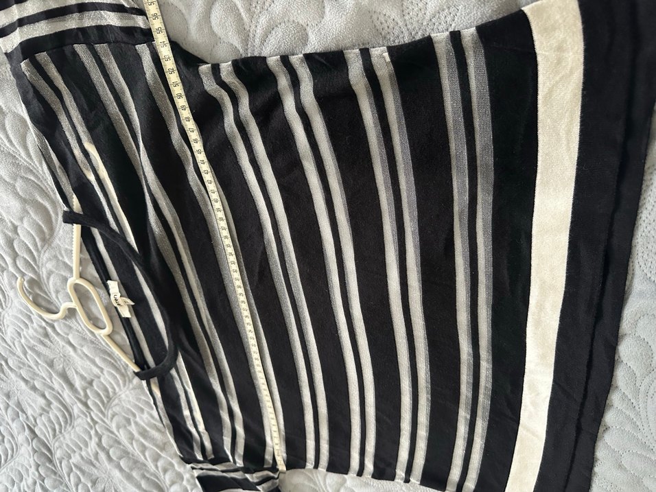 Koton Çizgili Kısa Kollu transparan bluz - Görsel 3