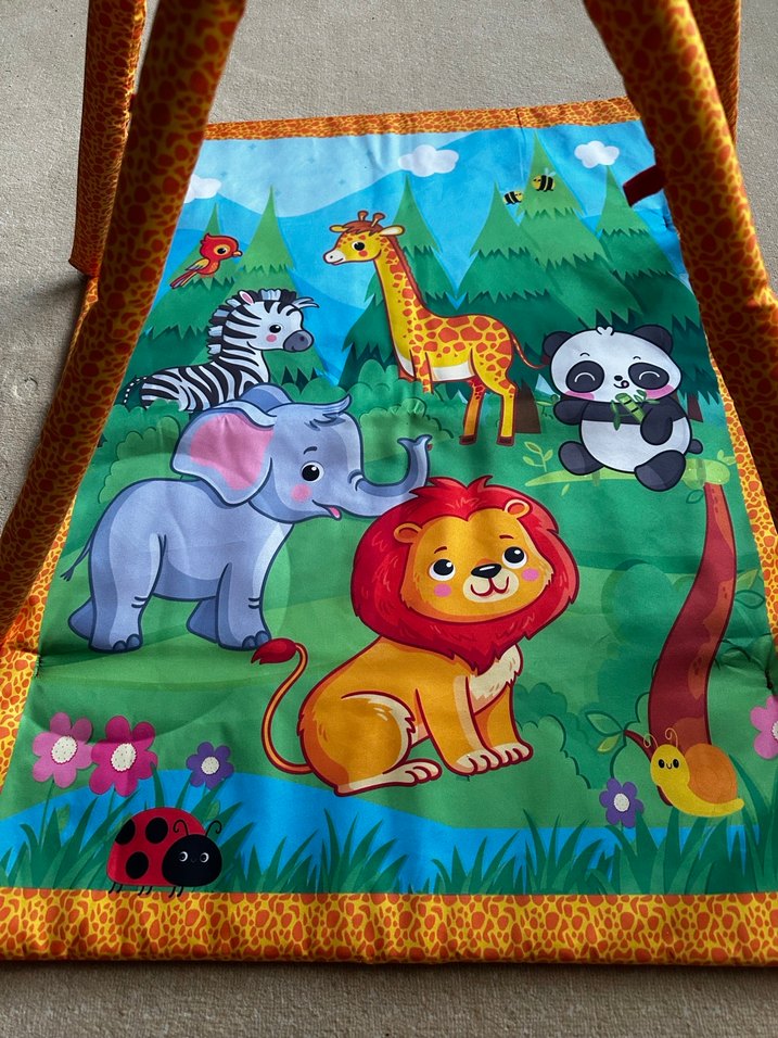 Renkli Bebek Oyun Matı, Hayvan Figürlü - Görsel 2