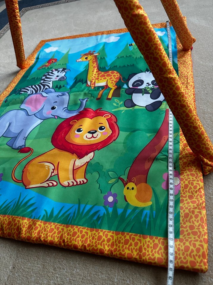 Renkli Bebek Oyun Matı, Hayvan Figürlü - Görsel 4