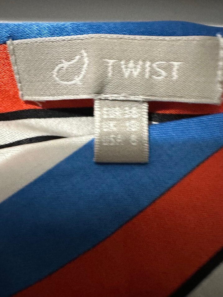 Twist marka Renkli Çizgili Asimetrik etek — görsel 4/8