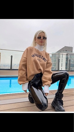İçi polarlı boğazlı sweatt