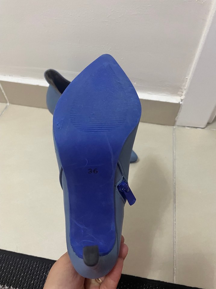 Deri Stiletto Topuklu Kadın Bot - Görsel 4