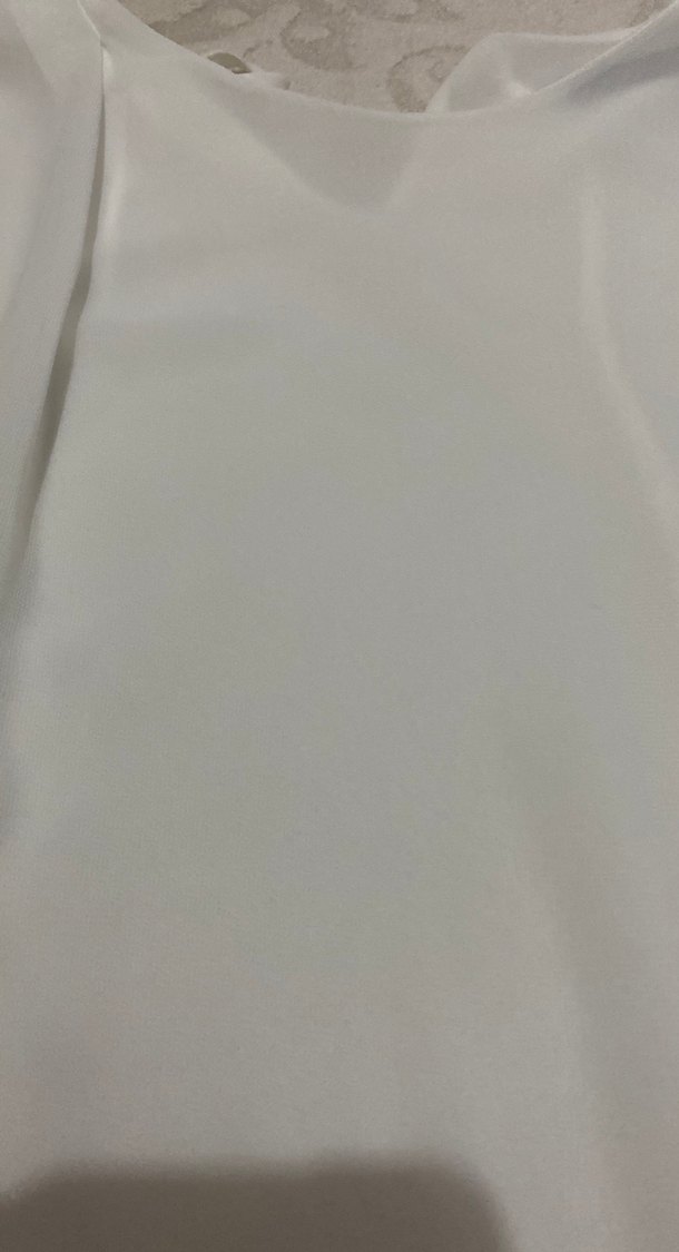 Beyaz Kolsuz Kadın Bluz - Görsel 5