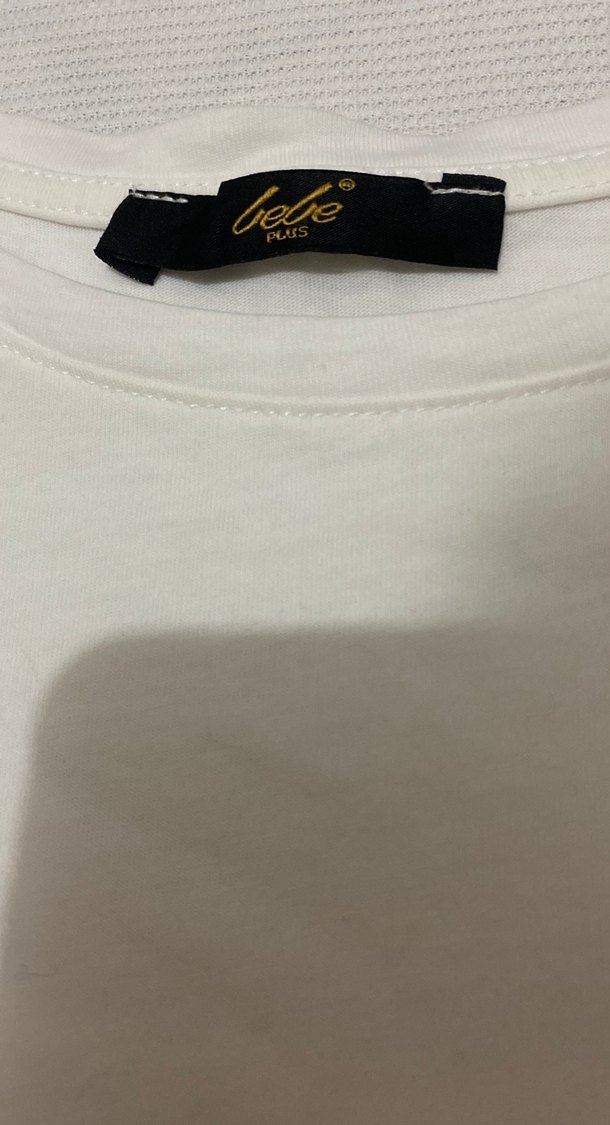 Kadın Beyaz Kısa Kollu Salaş Tişört - Görsel 2