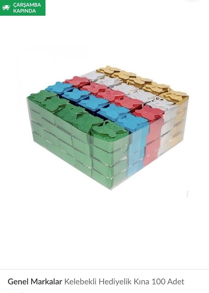 Dağıtmalık hediyelik kutu kına - Görsel 3