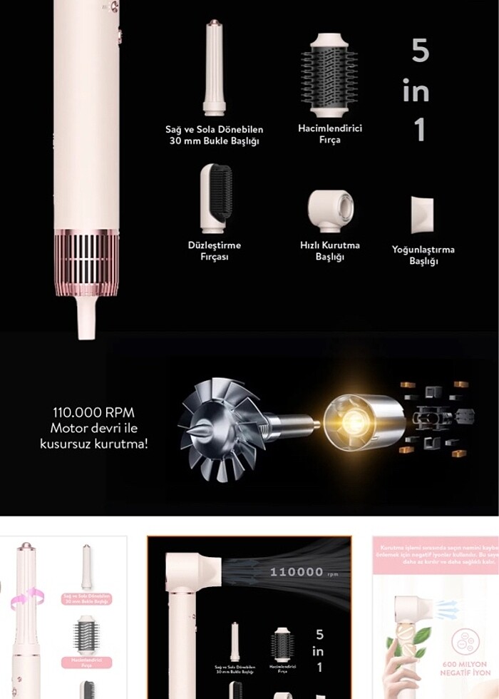 sinbo airwrap - Görsel 2