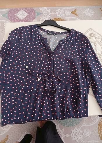 Lacivert Desenli Tunik hamilelerde kullanabilir - Görsel 4