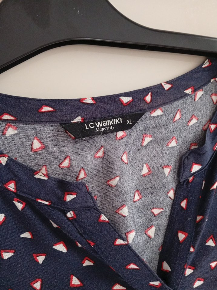 Lacivert Desenli Tunik hamilelerde kullanabilir - Görsel 5