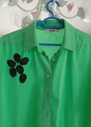 Yeşil şık gömlek - Görsel 2