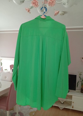 Yeşil şık gömlek - Görsel 4