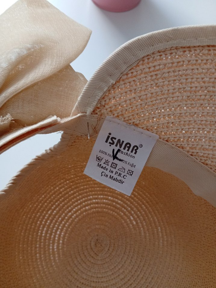 Bej Fiyonk Detaylı Bohem Kadın Şapka - Görsel 5