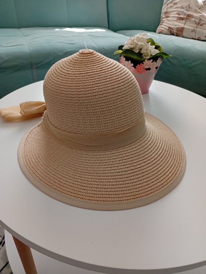 Bej Fiyonk Detaylı Bohem Kadın Şapka - Görsel 3