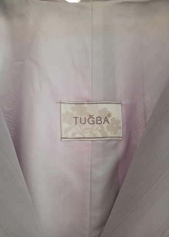 Düğmeli Uzun Mor Kadın pardesü - Görsel 5