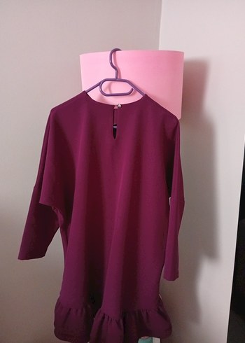 Mor salaş tunik - Görsel 7