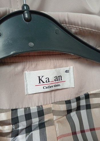 Bej Düğmeli Midi Kadın Trençkot - Görsel 4