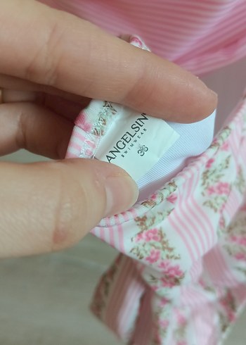 36 Beden pembe Renk Kadın Mayo