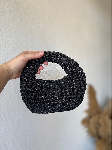 Mango Mini hasır çanta