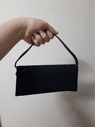 diğer Beden siyah Renk abiye çanta 