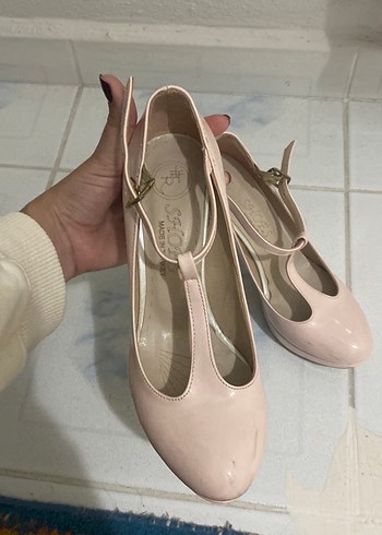 Bej Tokalı Modern Klasik Stiletto - Görsel 3