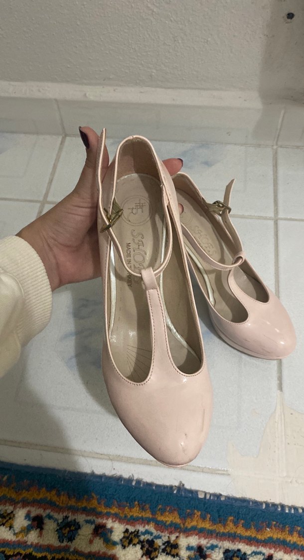 Bej Tokalı Modern Klasik Stiletto - Görsel 3