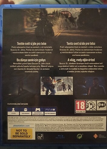 Days Gone PS 4 oyun CD 