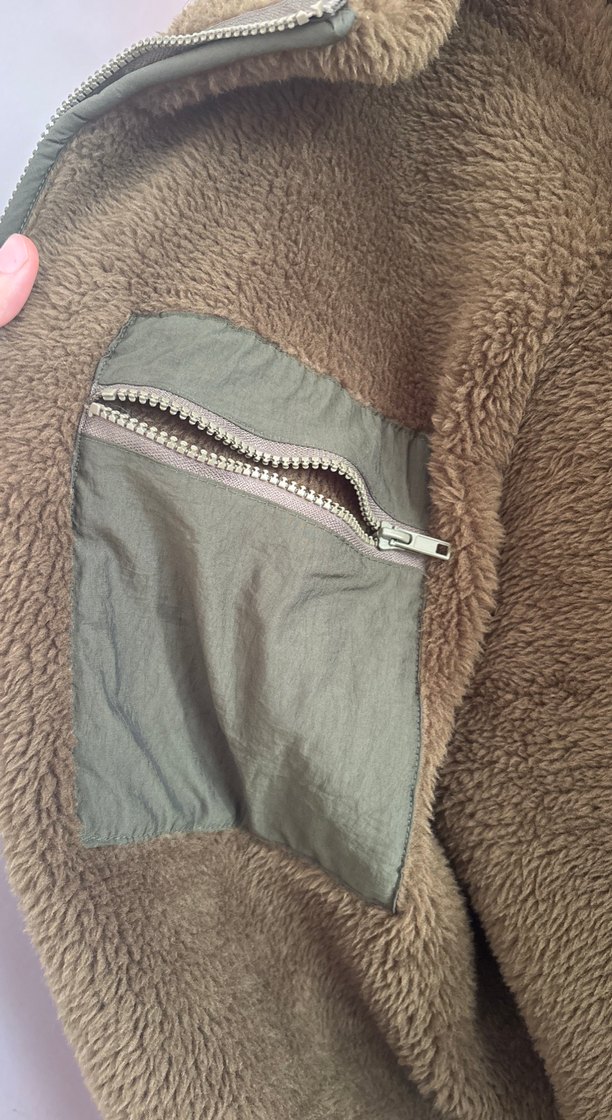 Kahverengi Kısa Peluş Kadın Ceket - Görsel 2