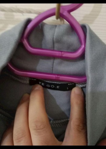 Gri Mini Yüksek Yakalı Kadın Takım - Görsel 2