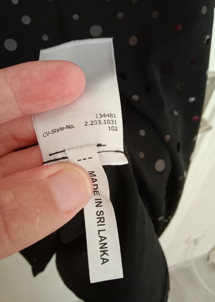 Siyah pul payetli elbise. - Görsel 3